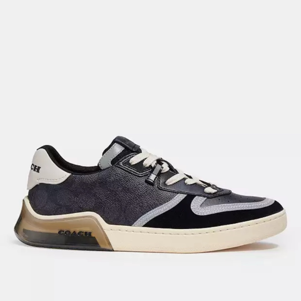 New! Men Coach Citysole Court Black Sneakers - Picture 2 of 6